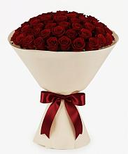 Букет 101 Бордовая роза Блэк Бакарра в Лунево