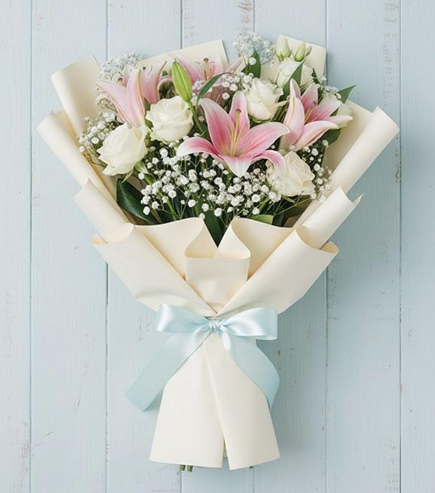 Букет цветов из: Лилии в Лунево