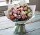 Букет цветов из: Розы, Лизиантусы и Гвоздики в Лунево