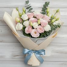 Букет цветов из:  Лизиантусы #REPLACE_PRED# Лунево