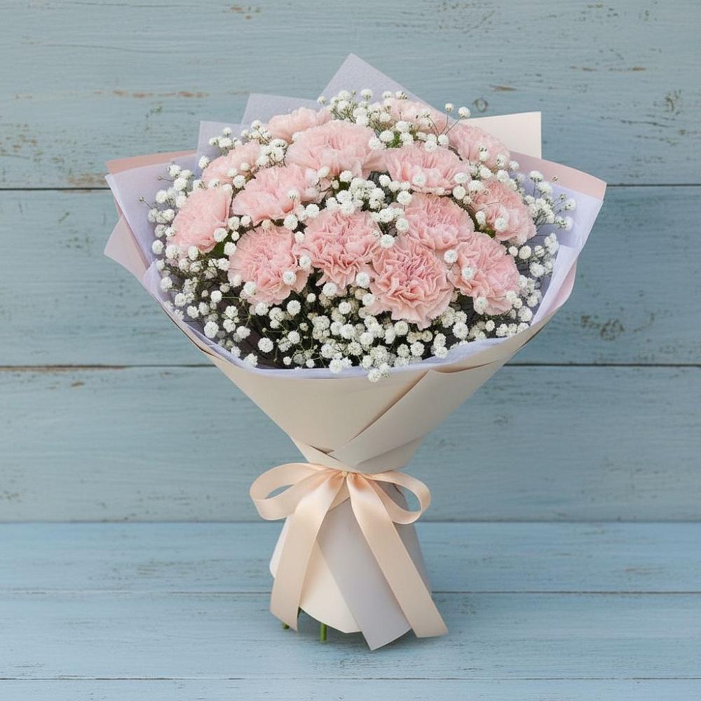 Букет цветов из: Гвоздики в Лунево