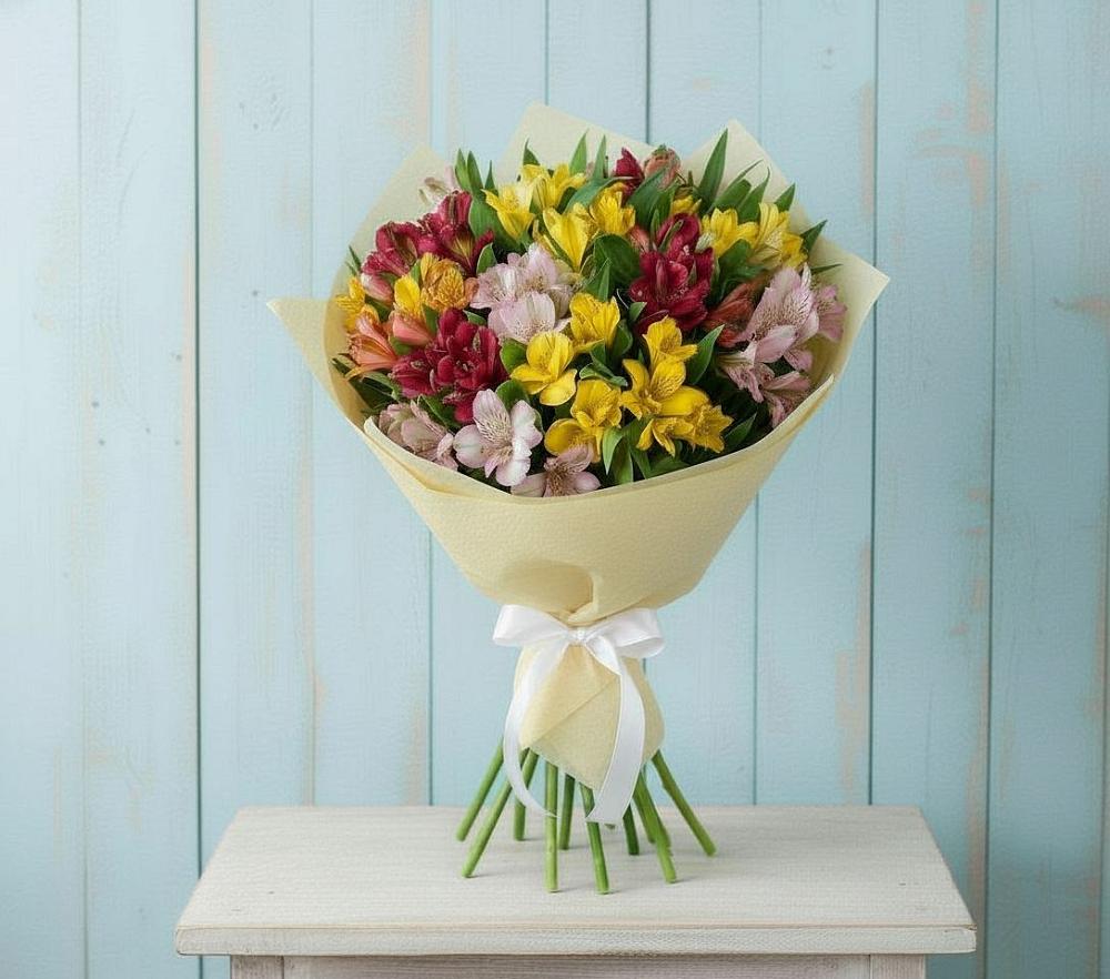 Букет цветов из: Альстромерии в Лунево