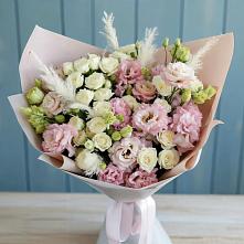 Букет цветов из:  Альстромерии и Розы в Лунево